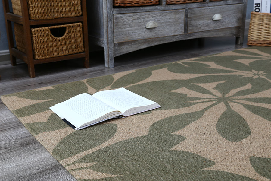 Non-slip printed square floor mat