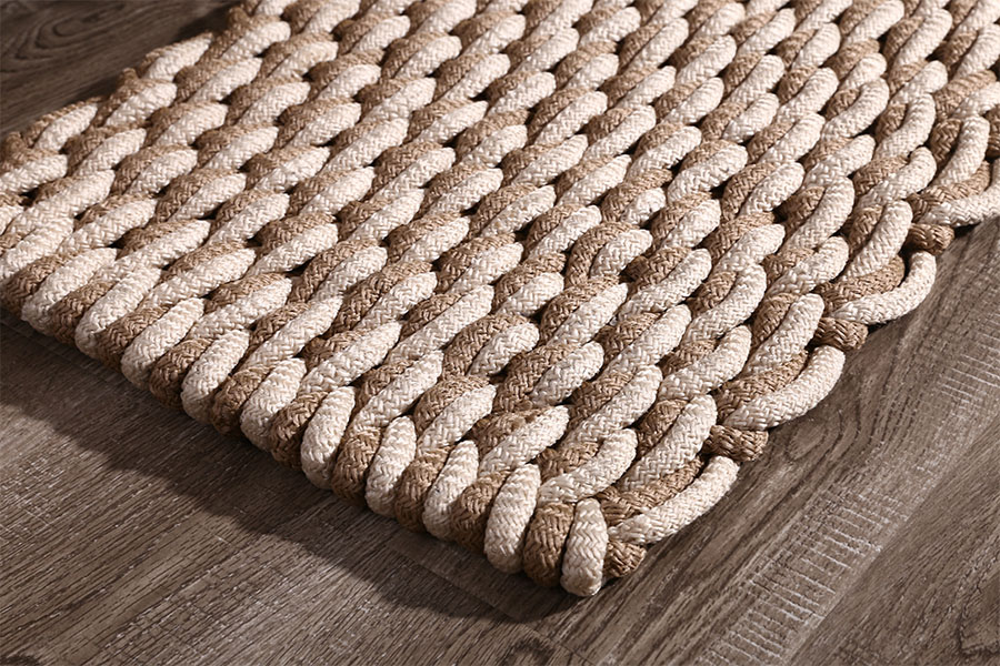 Handmade floor mat for decoration