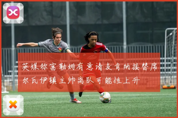 英媒称富勒姆有意请麦肯纳接替席尔瓦伊镇主帅离队可能性上升